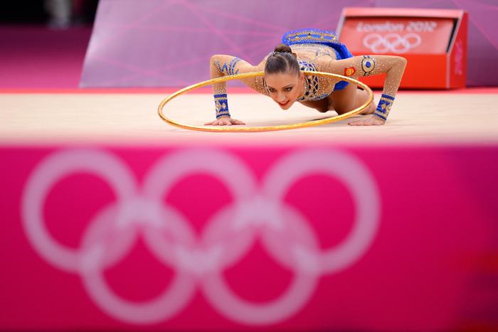 Фоторепортаж о выступлении Евгении Канаевой в финале олимпийских соревнований по художественной гимнастике. Фото: Jamie Squire / Getty Images